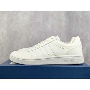 K-Swiss Court Chesterfield Womens 9 White Vapor Blue Low Sneakers 95782-142-M